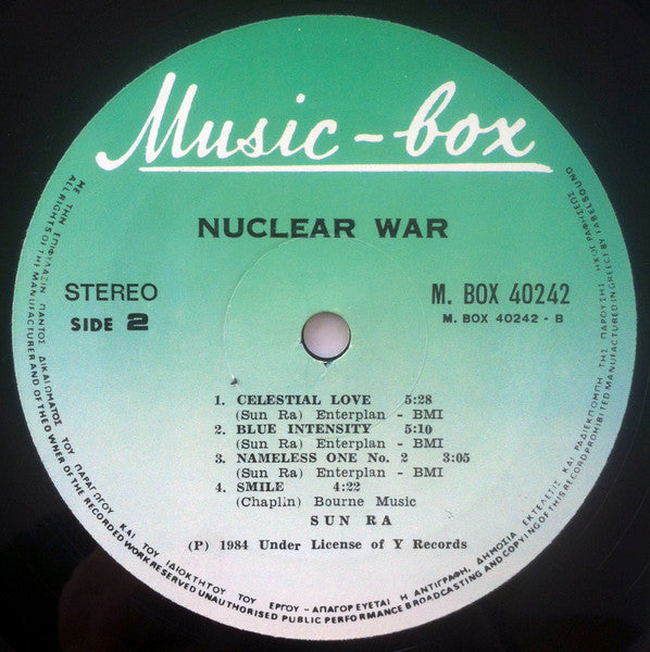 Sun Ra Arkestra* – Nuclear War