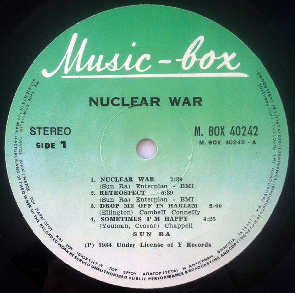 Sun Ra Arkestra* – Nuclear War
